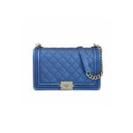 Chanel Medium Blue Leboy Bag - Jiaxyk