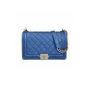 Chanel Medium Blue Leboy Bag - Jiaxyk