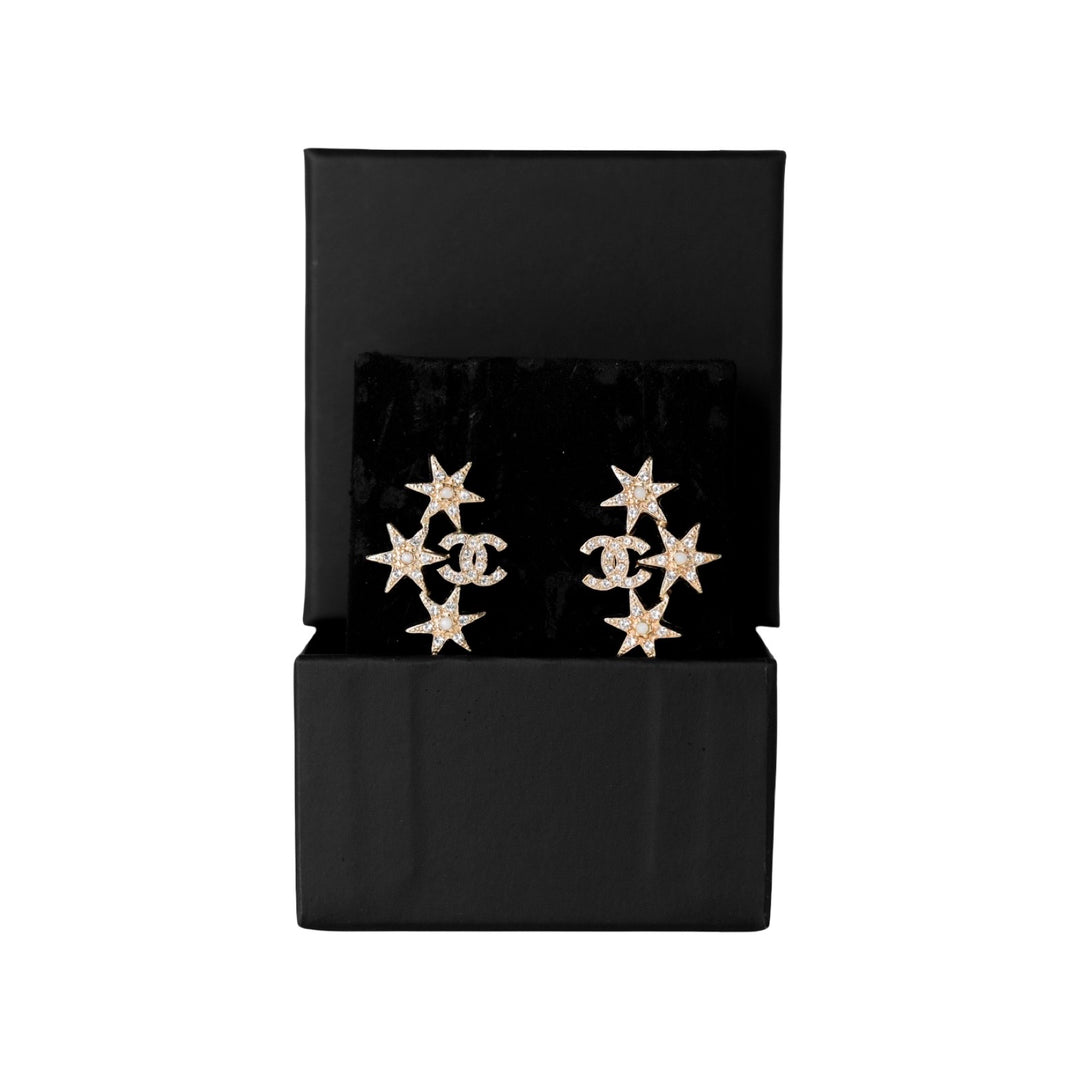 Chanel Star CC Logo Stud Earring