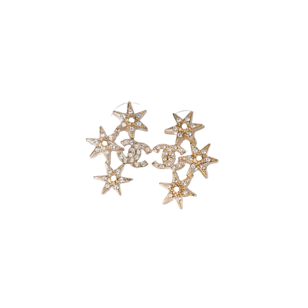 Chanel Star CC Logo Stud Earring