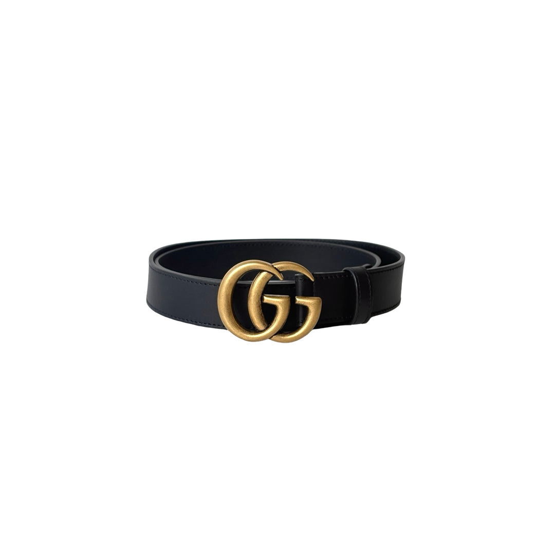 Gucci Marmont Belt Black Leather 85cm