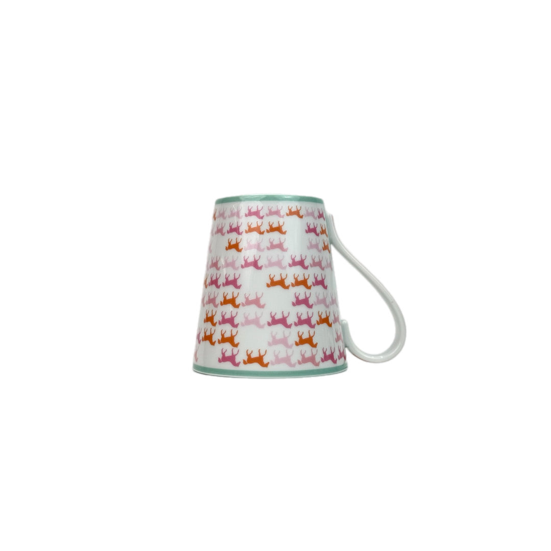 Hermes Pink/Orange Horse Mug