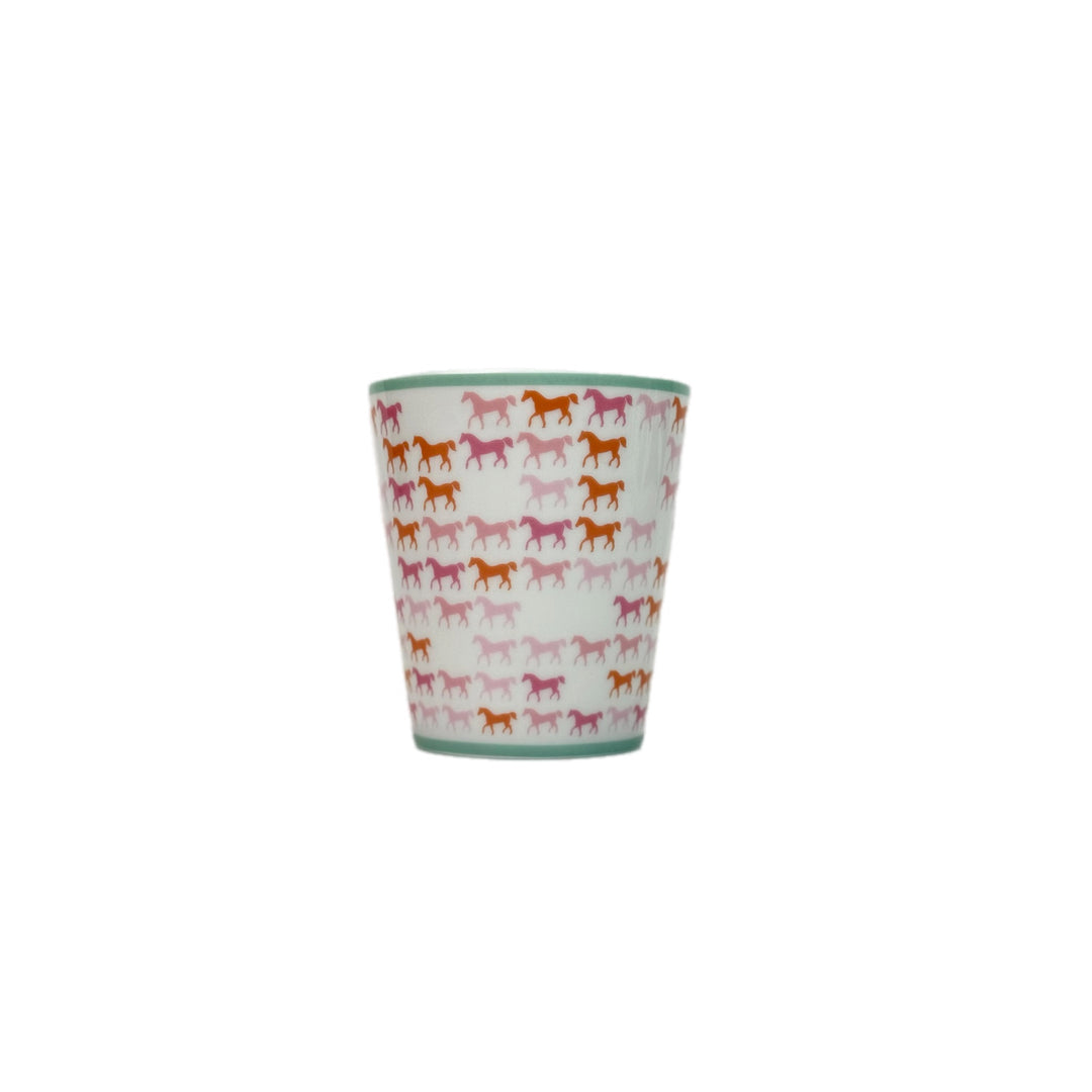 Hermes Pink/Orange Horse Mug