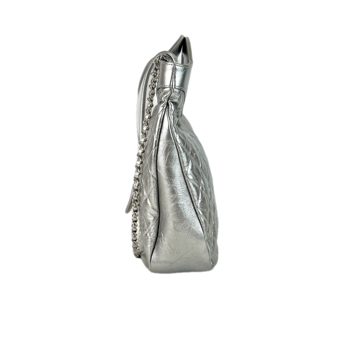 Chanel 31 Small Bag Calfskin Metallic Silver