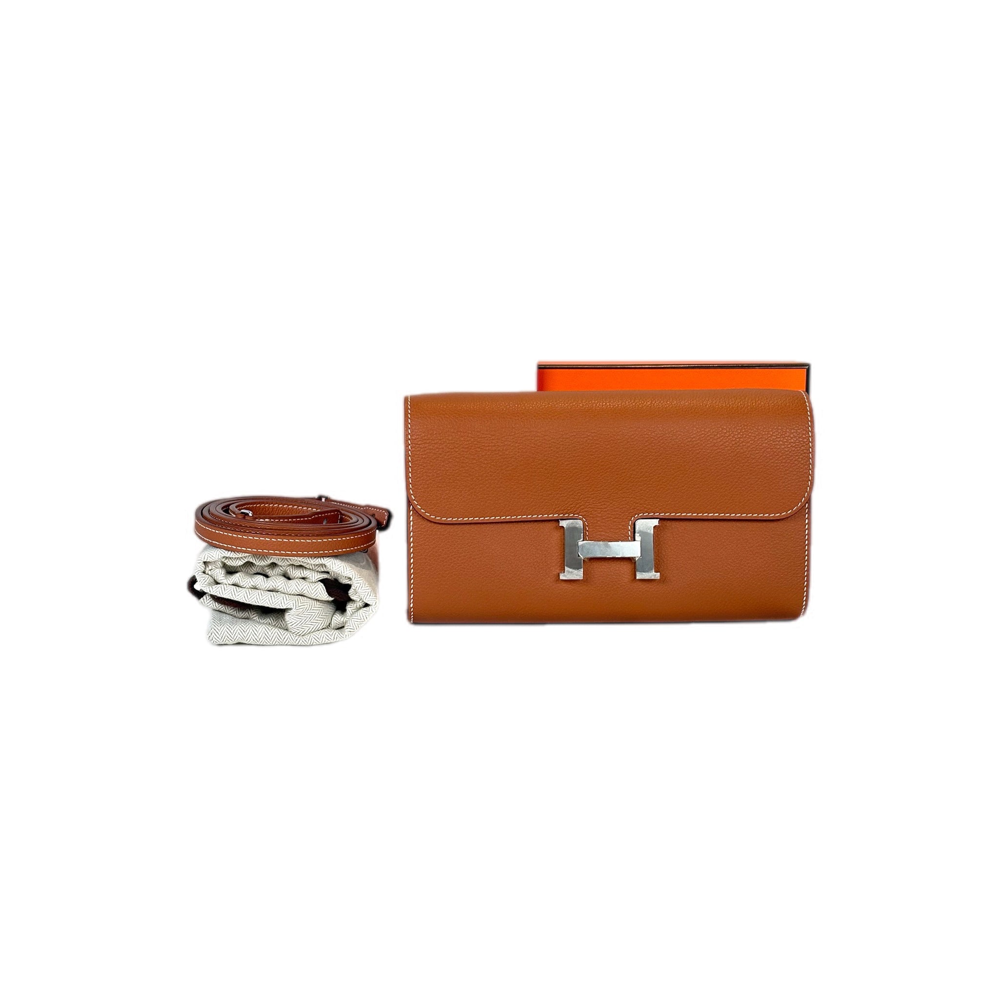 Hermes Constance To Go Evercolor Gold