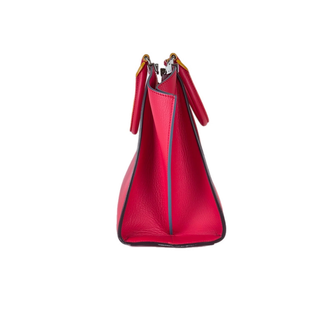 Fendi Red 3 Jours Tote Bag