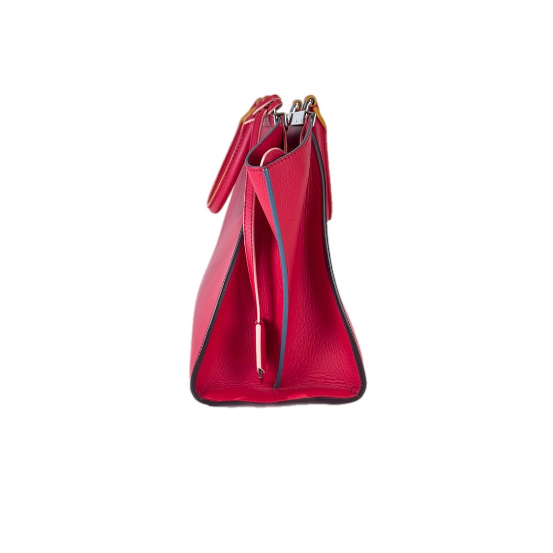 Fendi Red 3 Jours Tote Bag