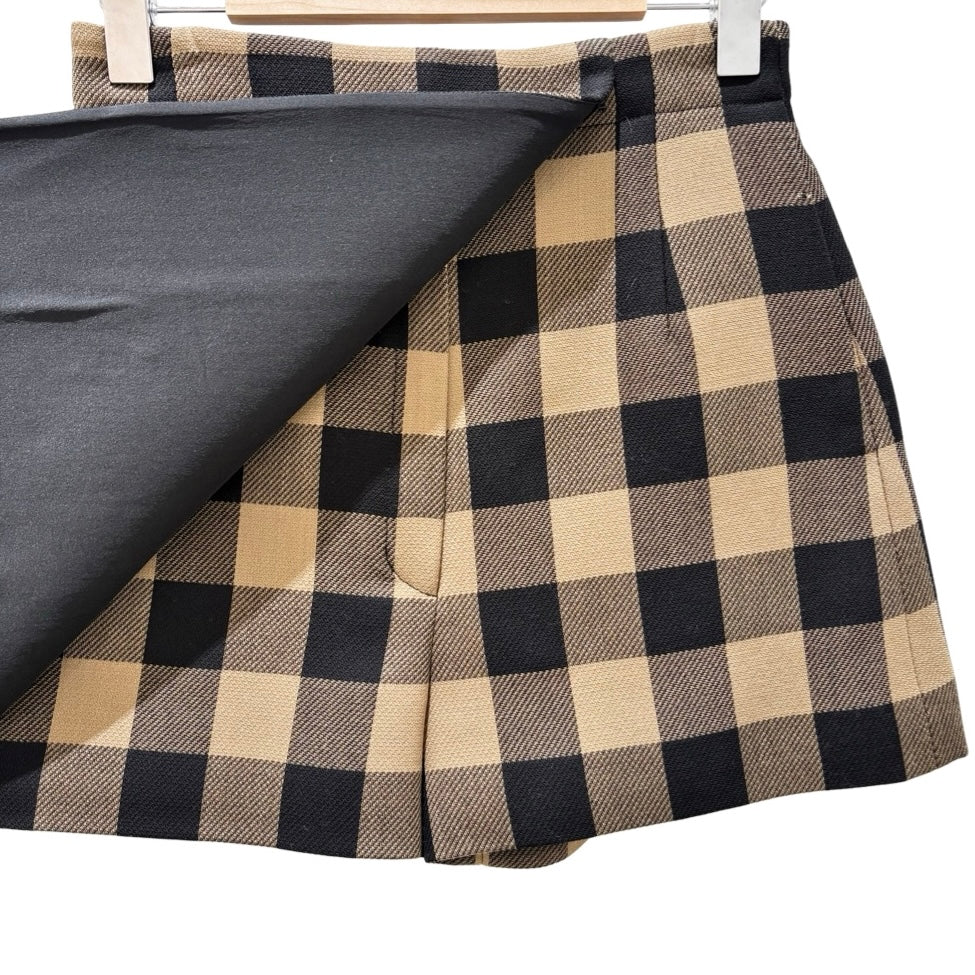Dior Caramel and Black Wool Wrap skirt #36