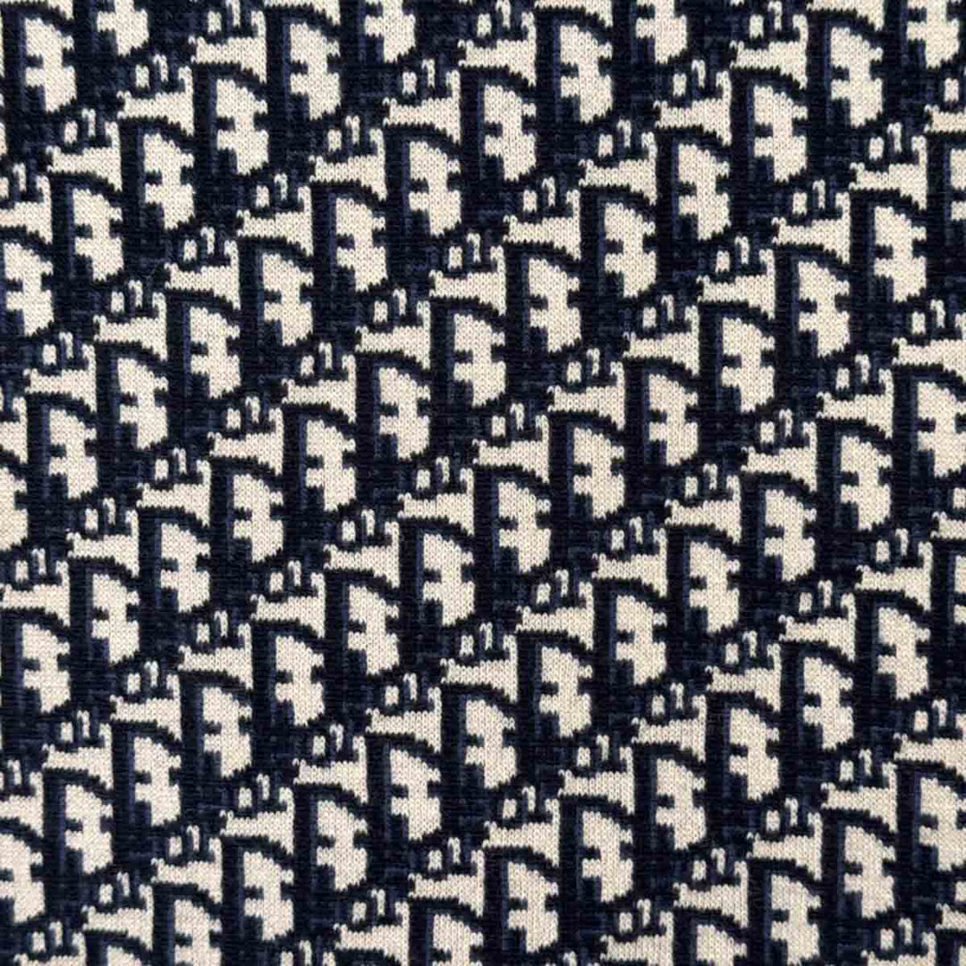 Dior Wool Oblique Navy Scarf