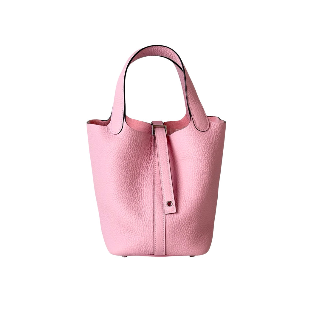 Hermes Picotin 18 3Q Rose Sakua TC Bag