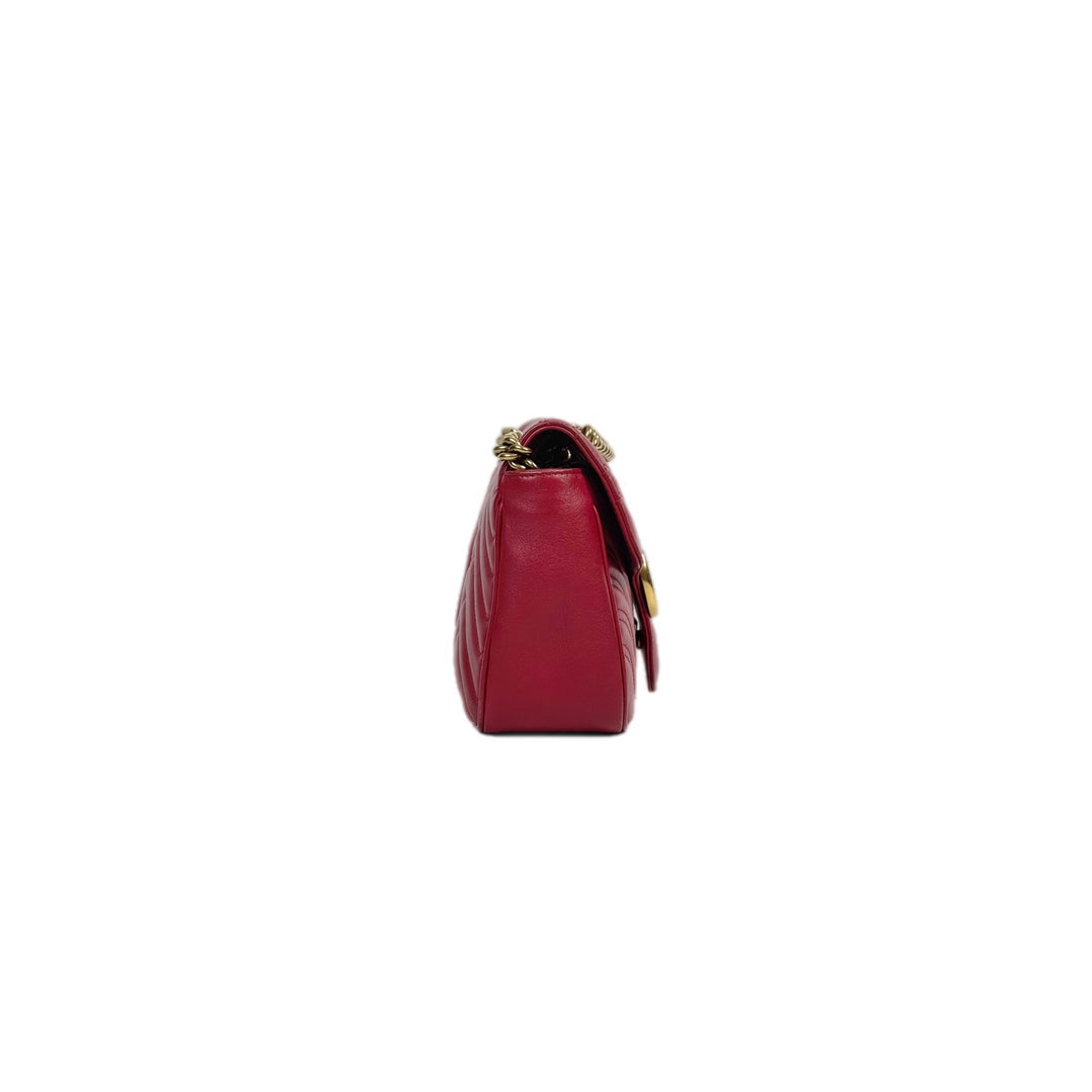 Gucci Red Medium Marmont Bag