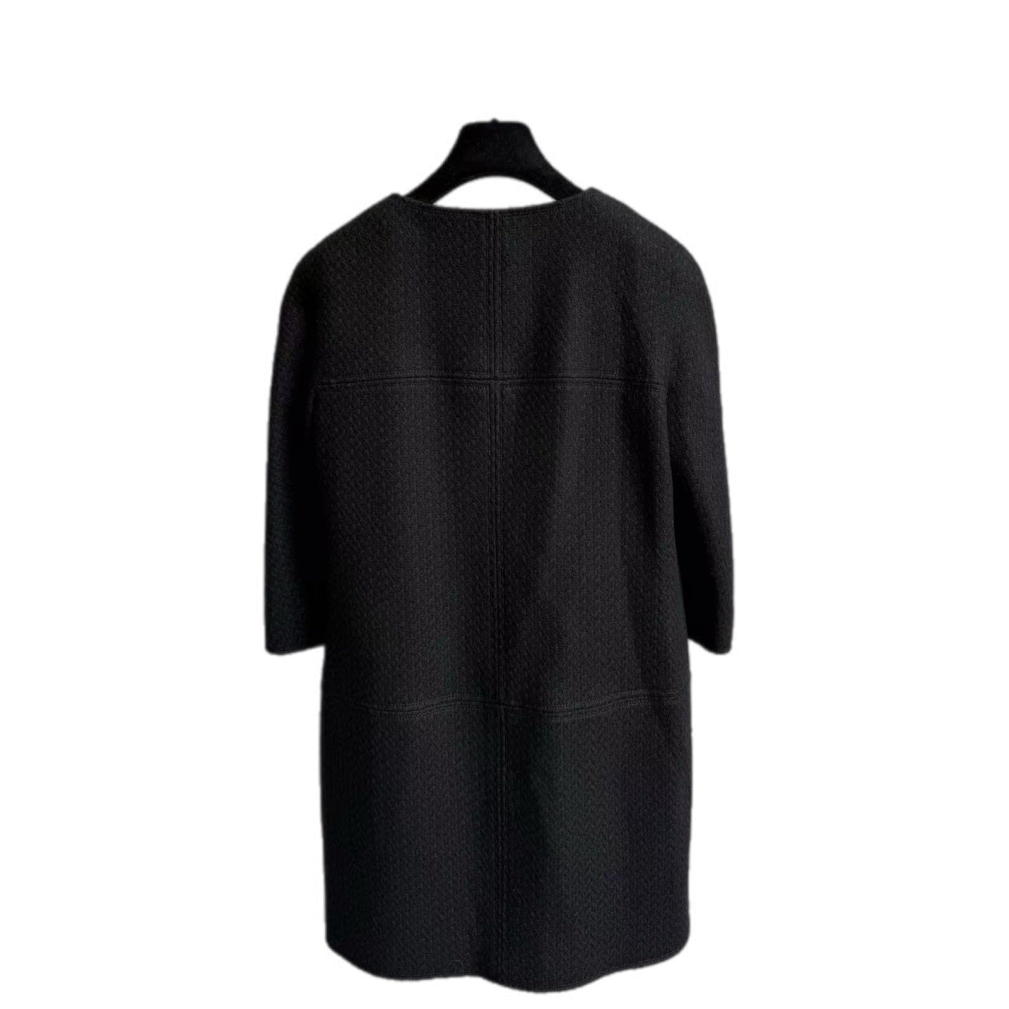 Chanel Black Tweed Jacket #38