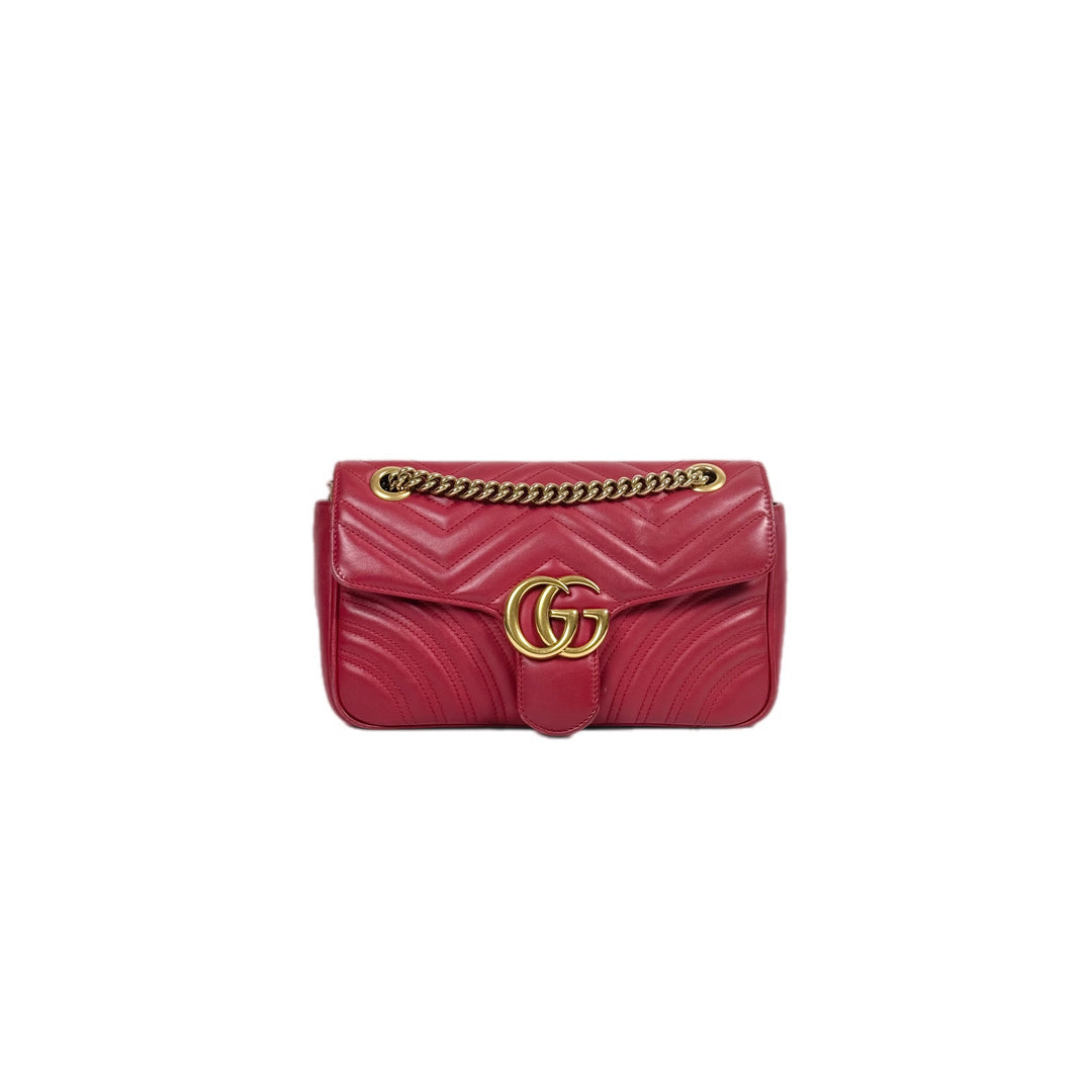 Gucci Red Medium Marmont Bag