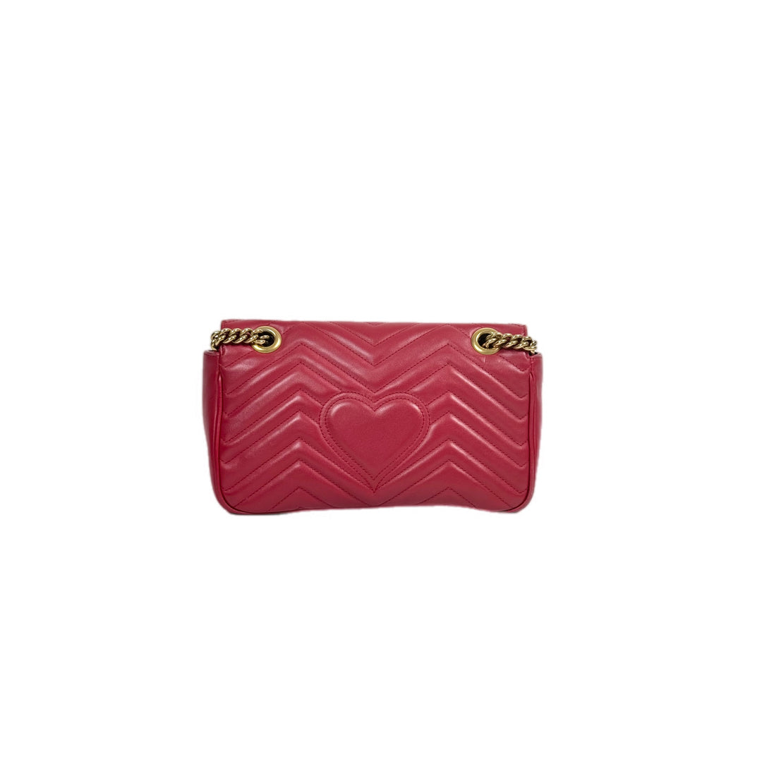 Gucci Red Medium Marmont Bag