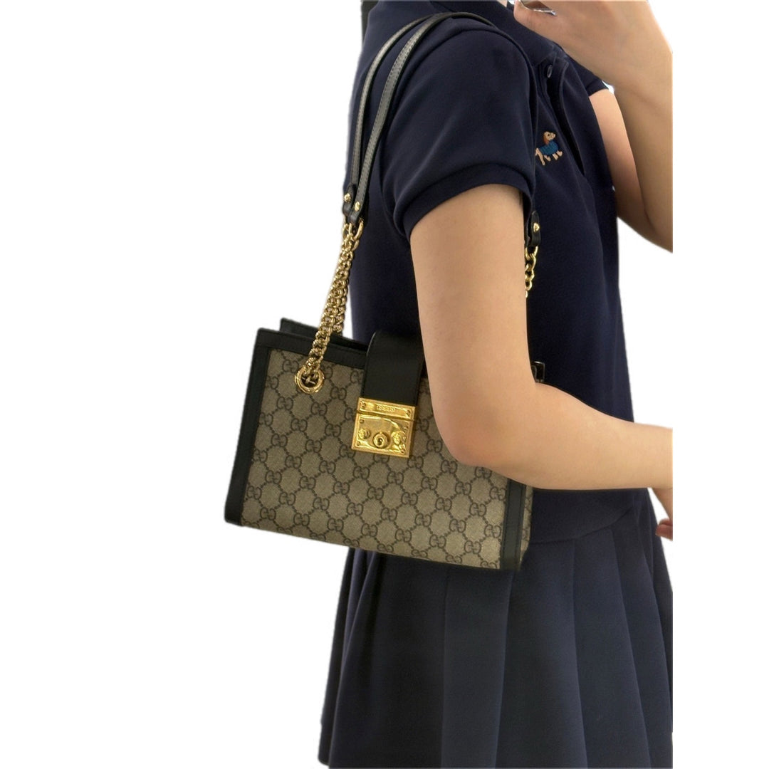 Gucci Padlock GG Supreme Tote Bag Small