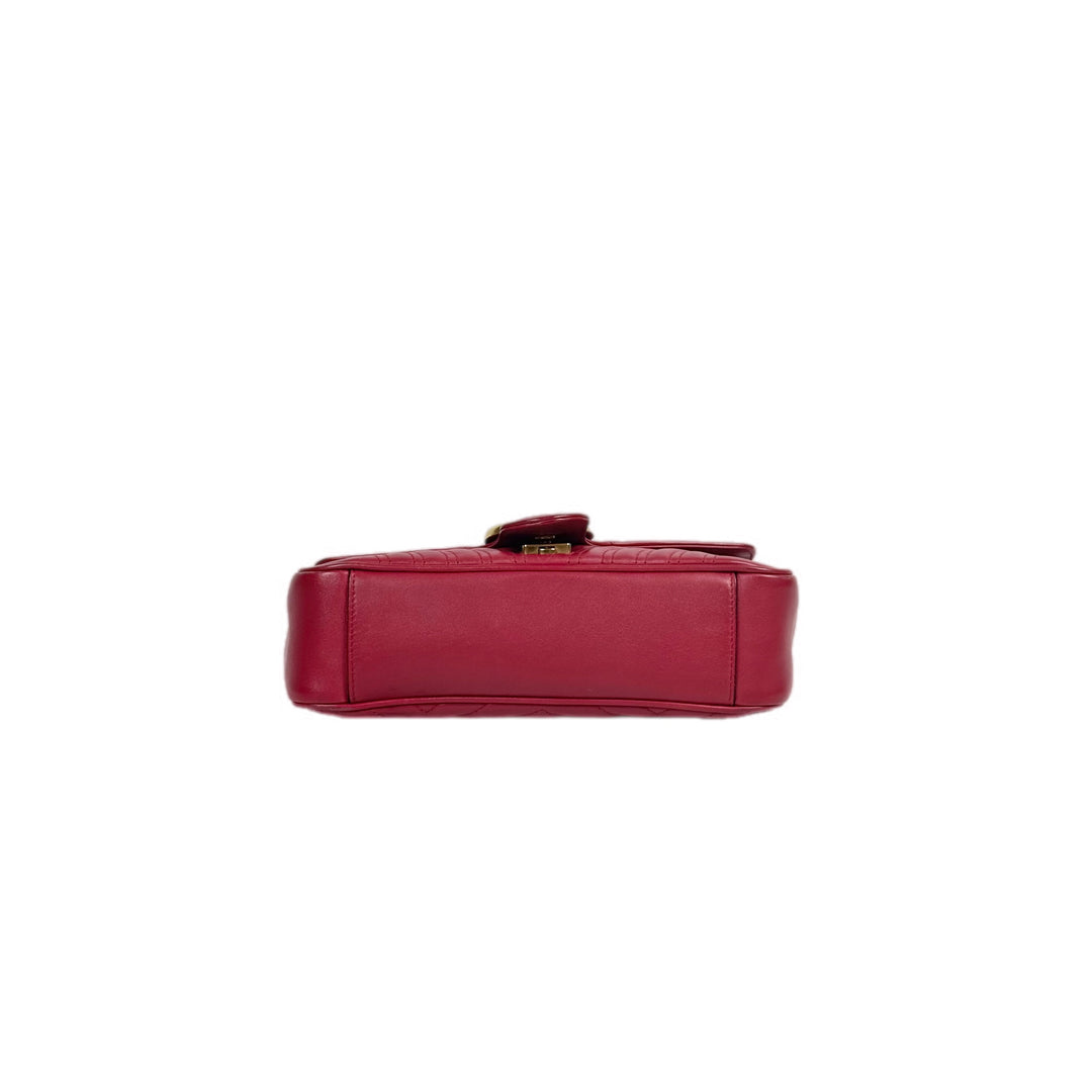 Gucci Red Medium Marmont Bag