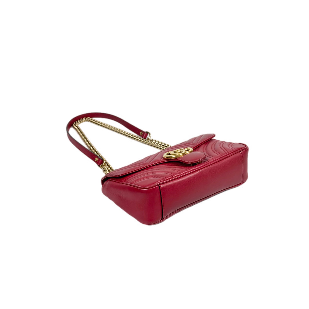 Gucci Red Medium Marmont Bag