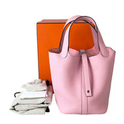 Hermes Picotin 18 3Q Rose Sakua TC Bag