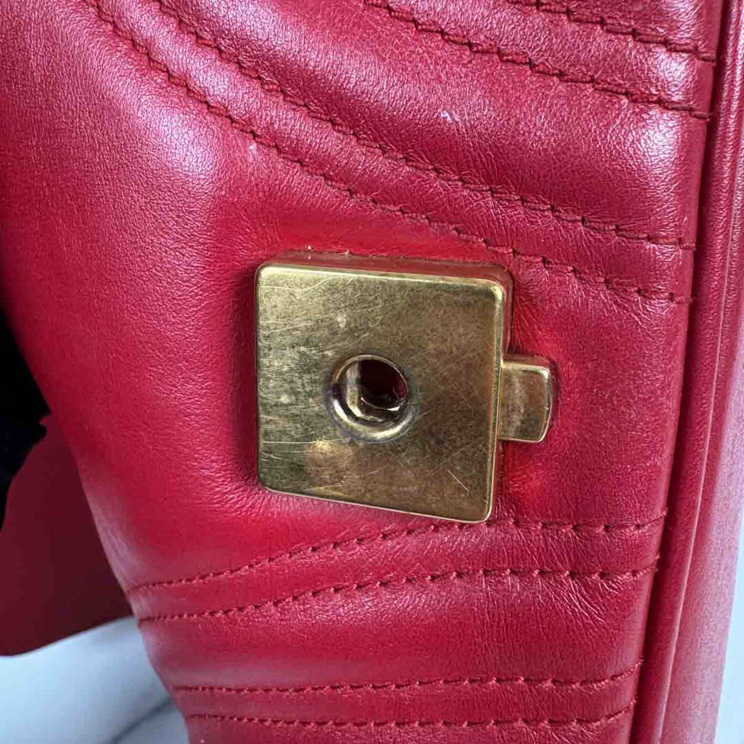 Gucci Red Medium Marmont Bag