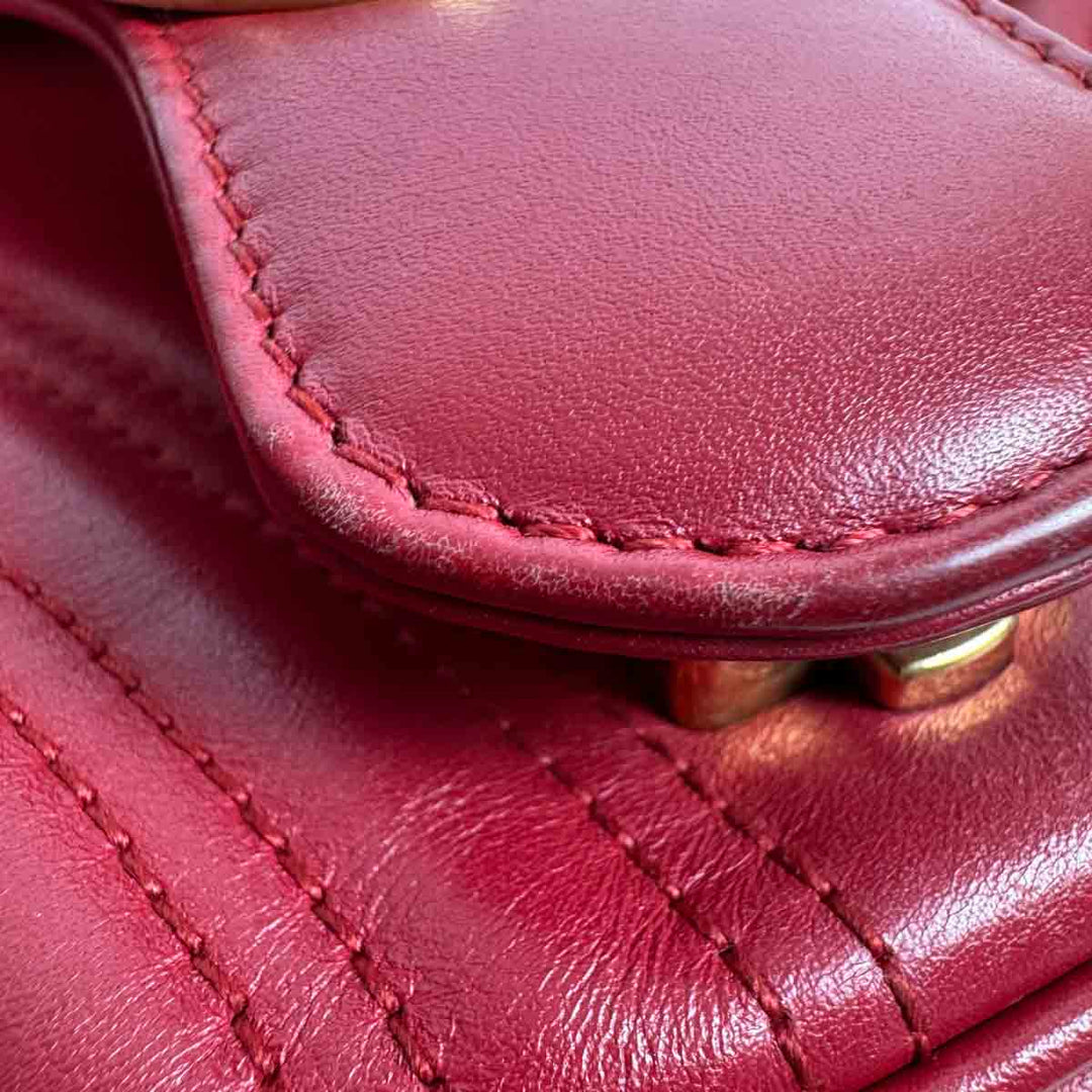 Gucci Red Medium Marmont Bag