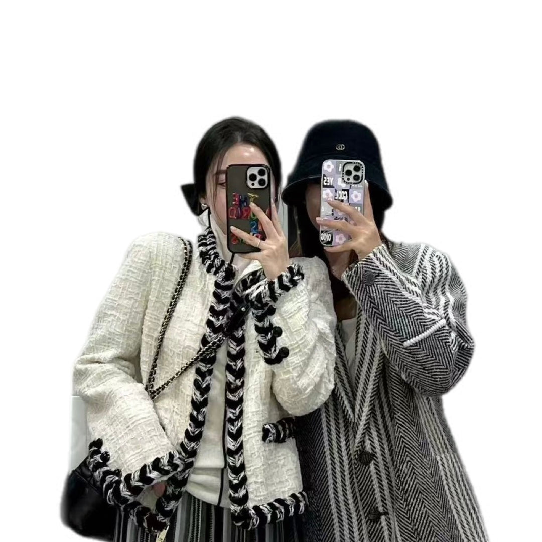 Chanel 20B White Tweed Jacket #36