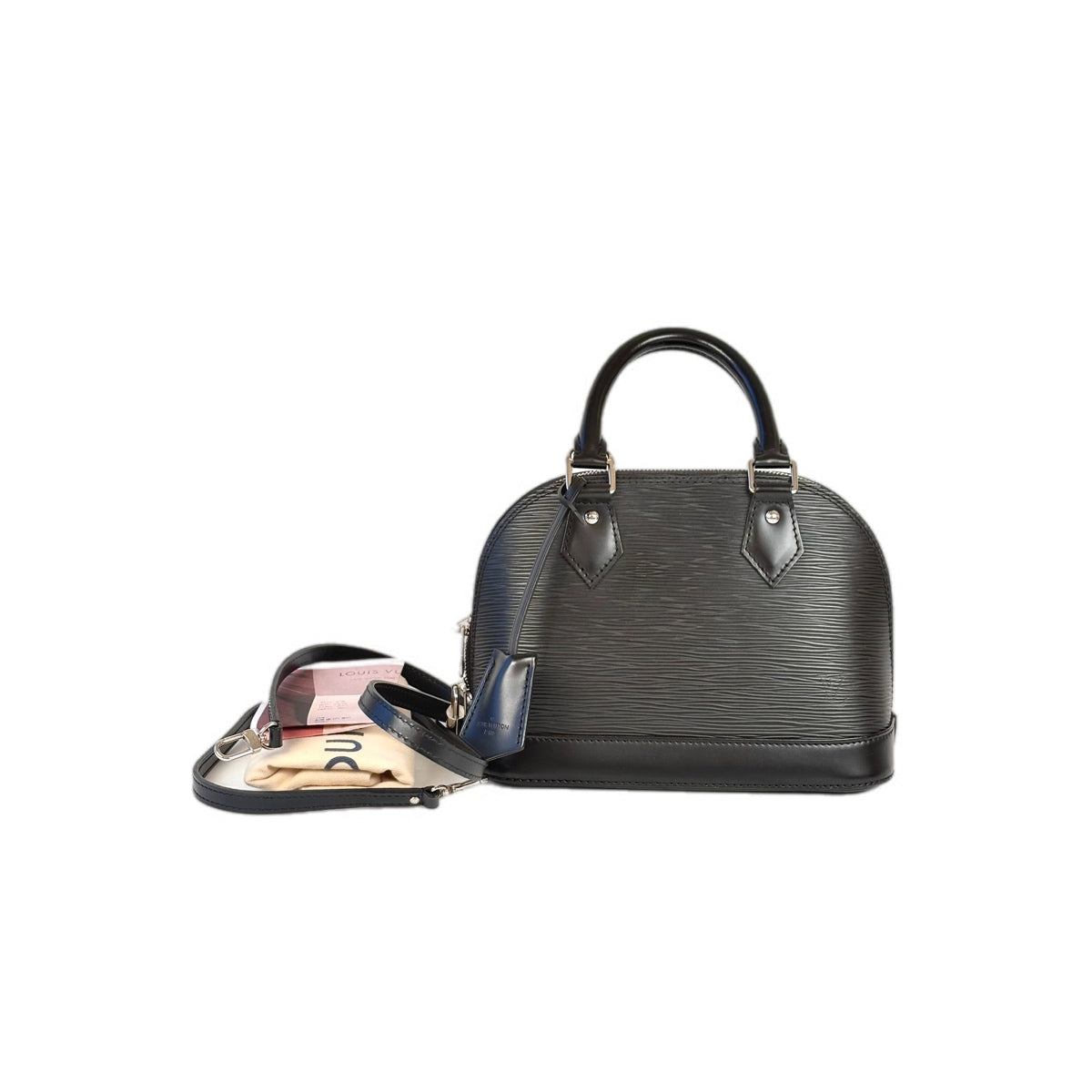 Louis Vuitton Alma Bb Black EPI Bag