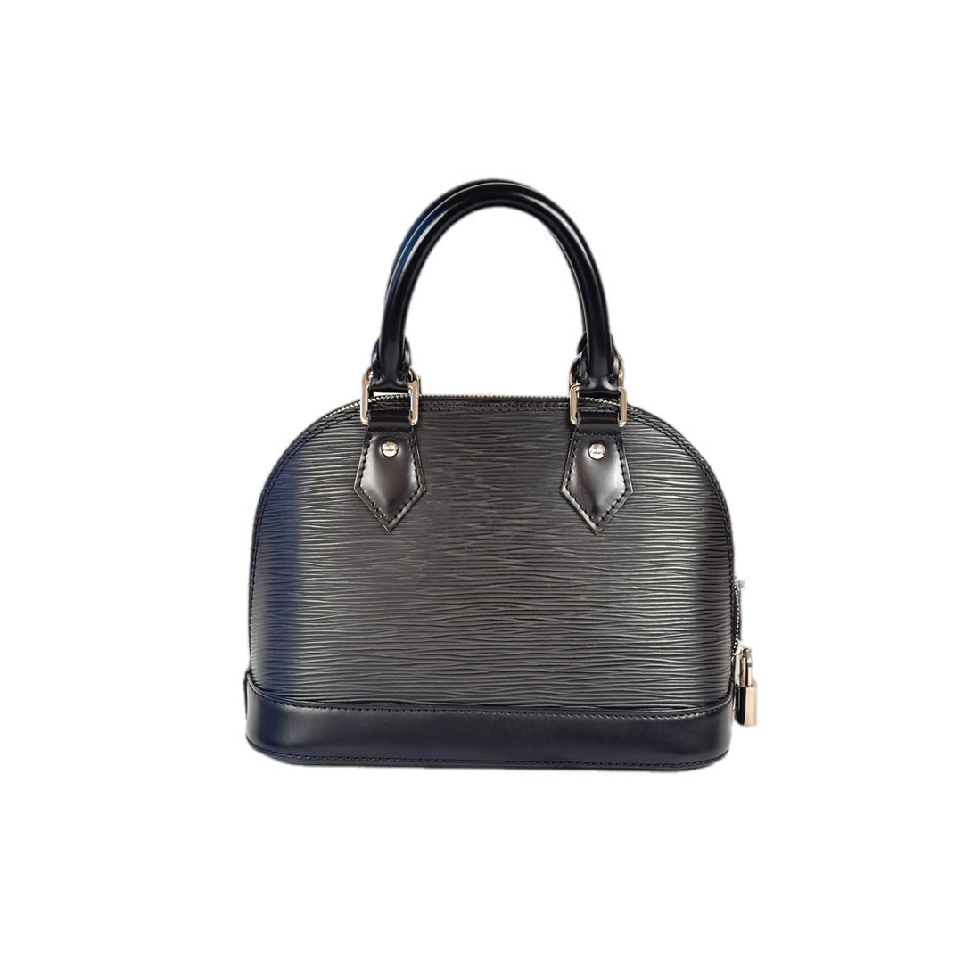 Louis Vuitton Alma Bb Black EPI Bag