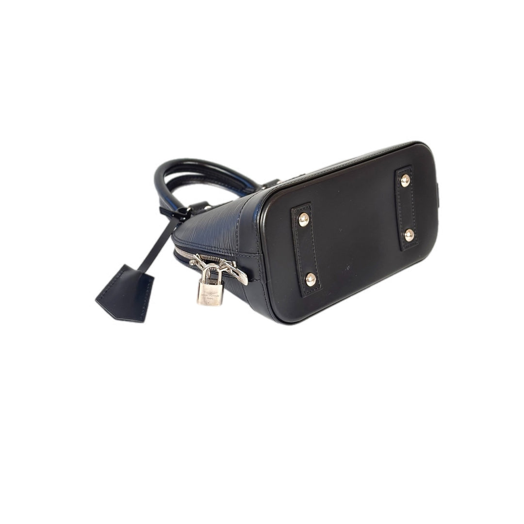 Louis Vuitton Alma Bb Black EPI Bag