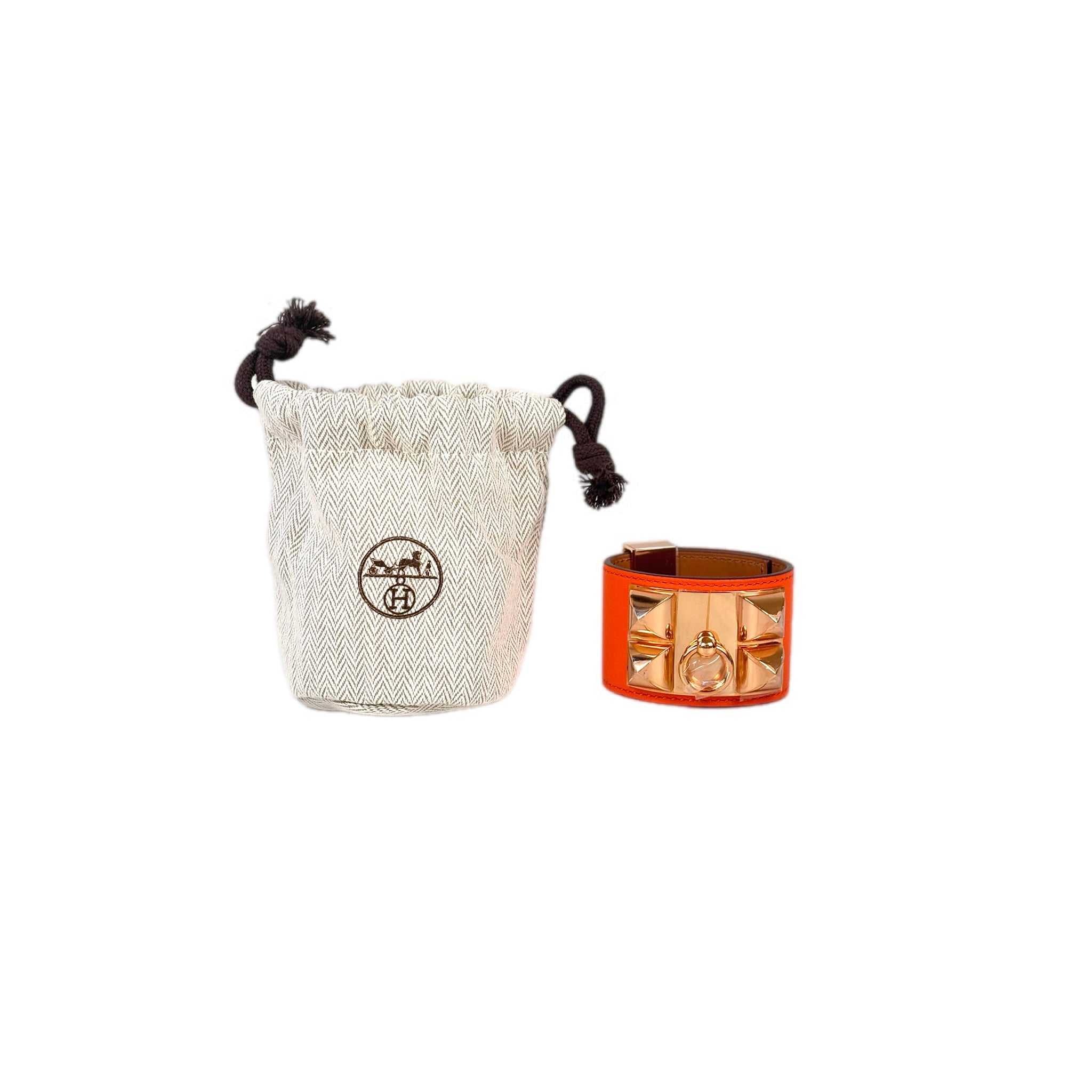 Hermes Orange CDC Bracelet