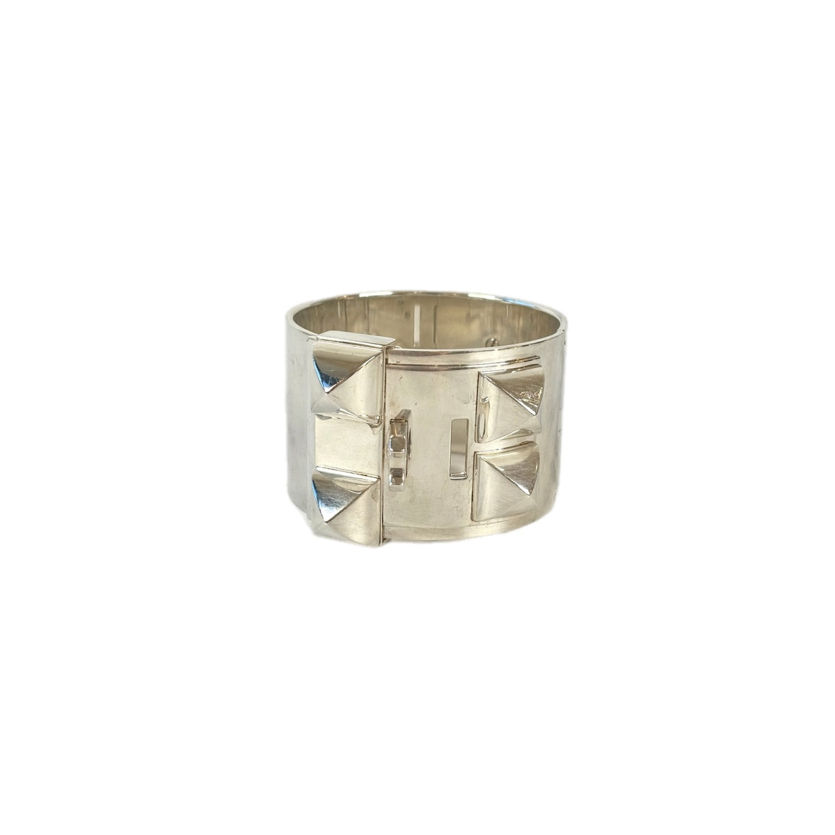 Hermes Silver CDC Bracelet LG