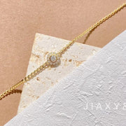 Single Round Diamond Bracelet - Jiaxyk