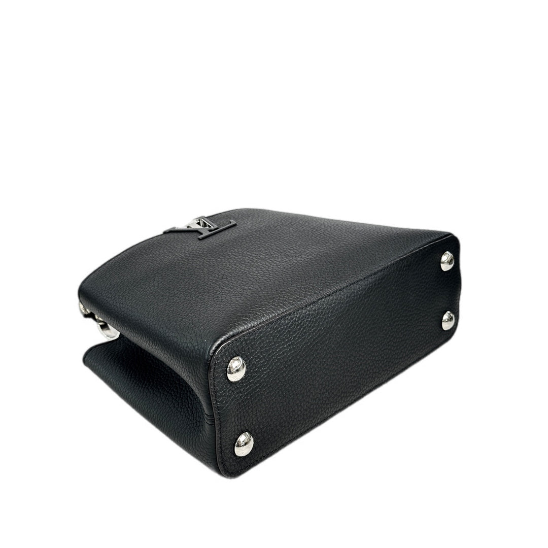 Louis Vuitton Capucines BB Black Python Handle bag