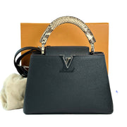 Louis Vuitton Capucines BB Black Python Handle bag