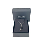 Chanel Black Cross/CC Necklace