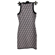 Pre-owned Fendi Long Purple FF Logo Dress - photo 2