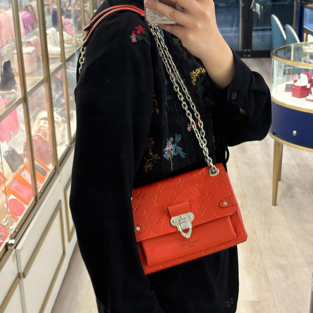 Louis Vuitton Red Monogram Empreinte Vavin BB  Bags