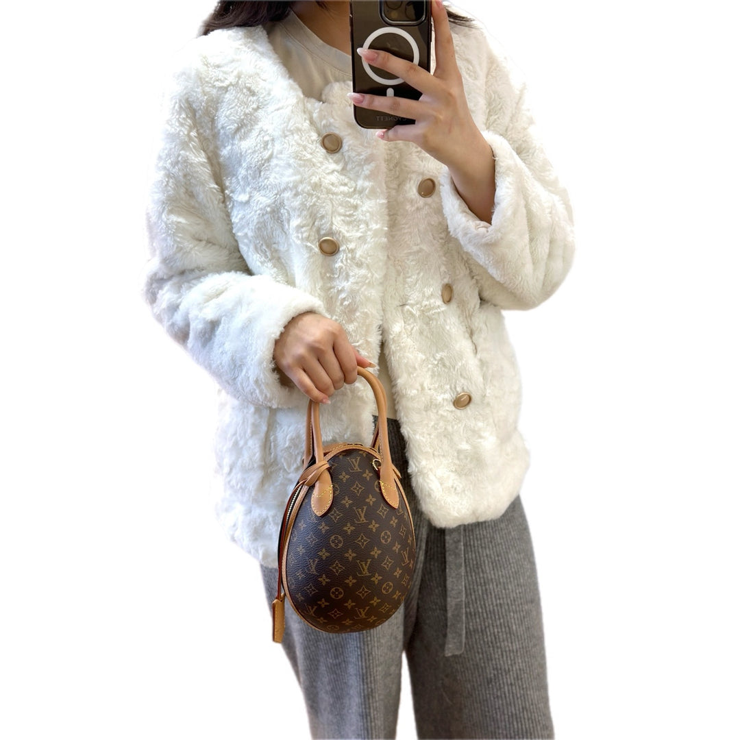 Louis Vuitton Monogram Canvas/Black Egg Bag