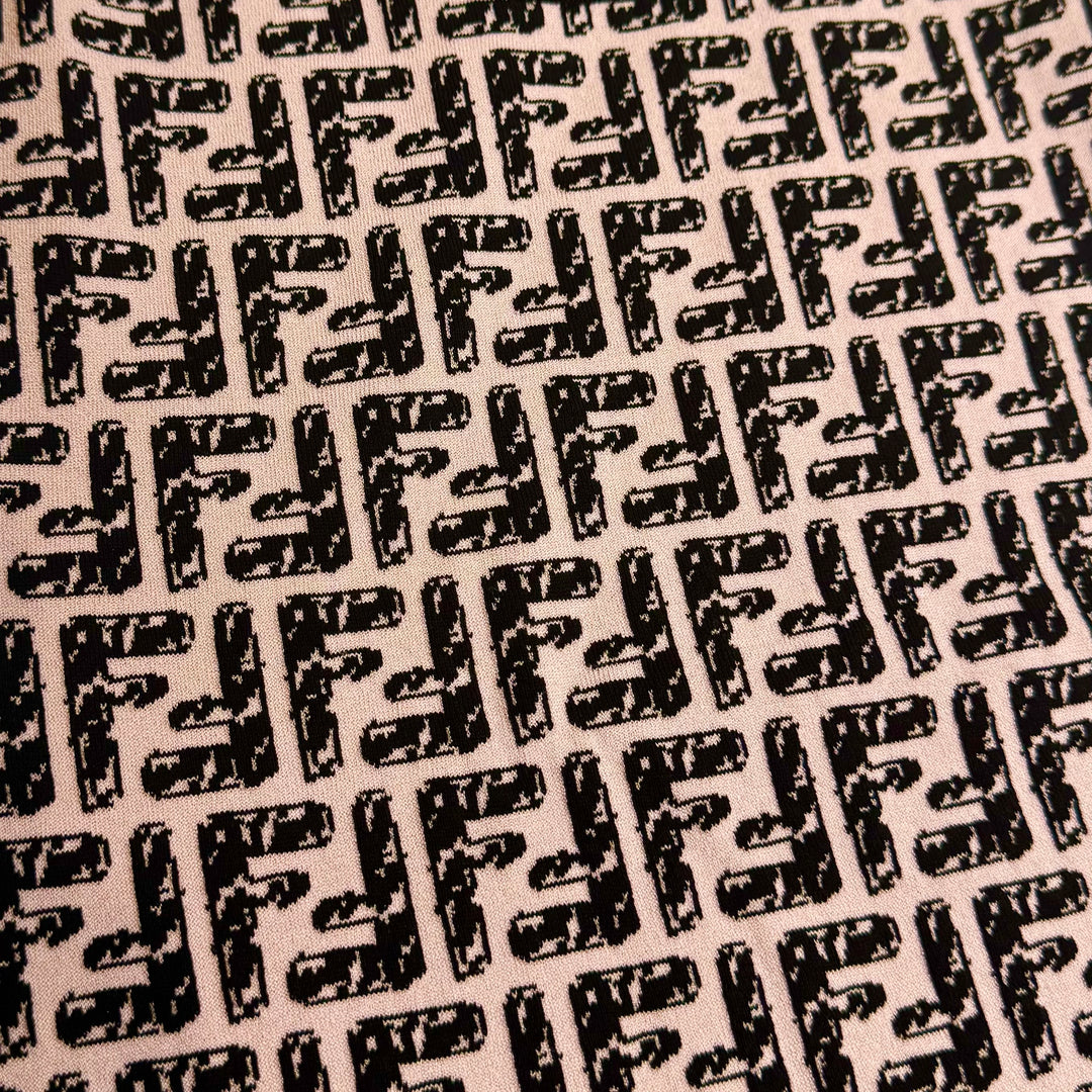 Fendi Long Purple FF Logo Dress #S
