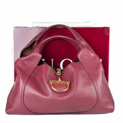 Gucci Burgundy Softbit Maxi Tote Bag