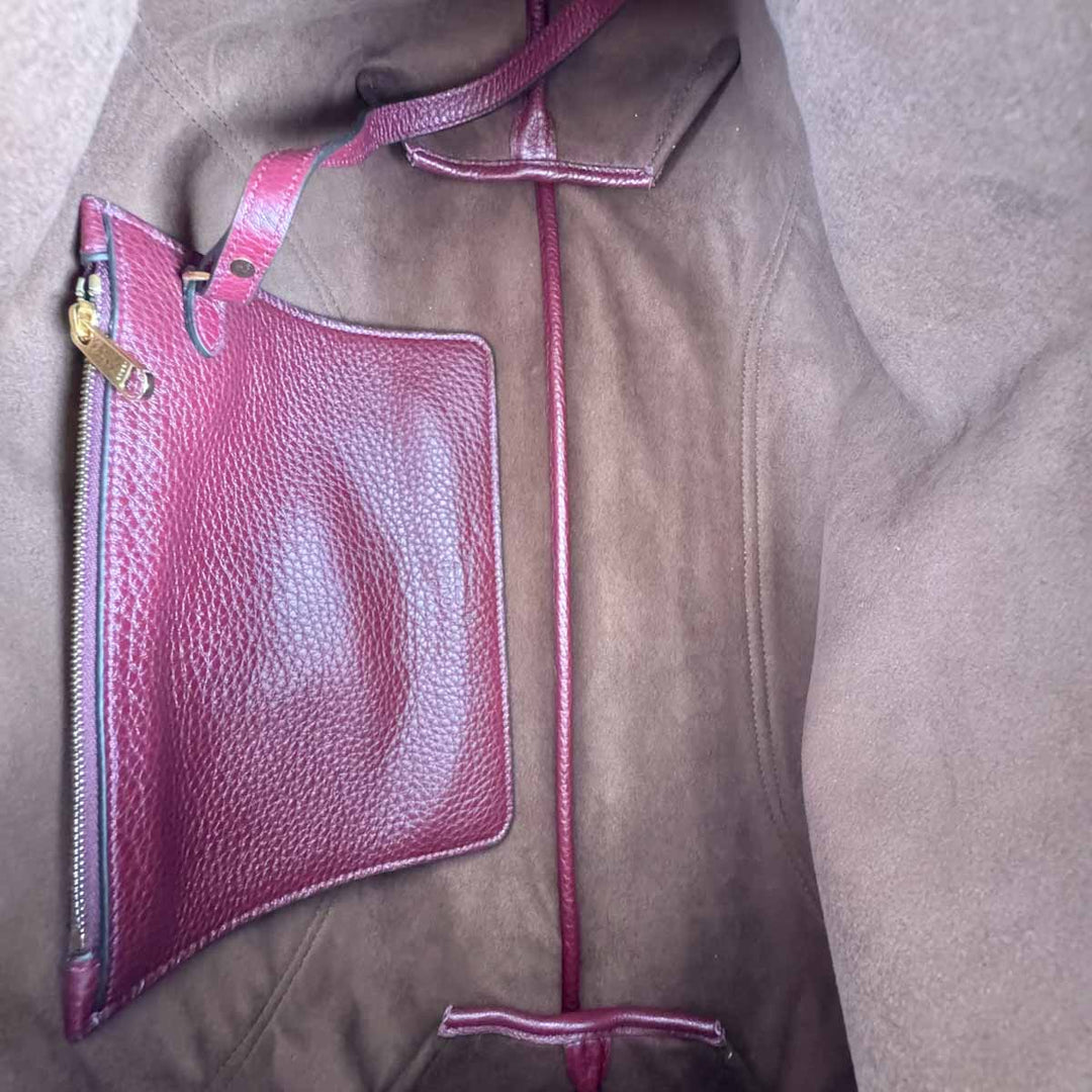Gucci Burgundy Softbit Maxi Tote Bag