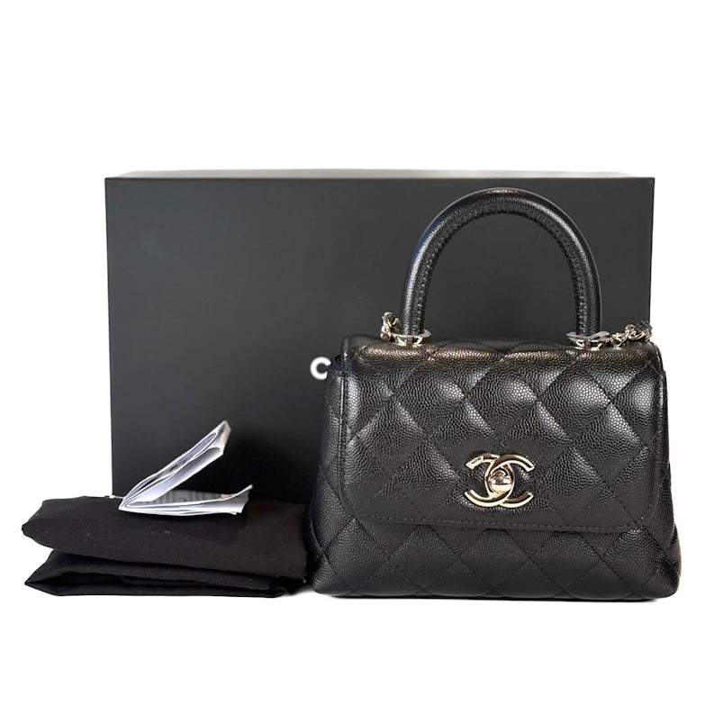 Chanel Coco Handle Black Caviar Mini Bag
