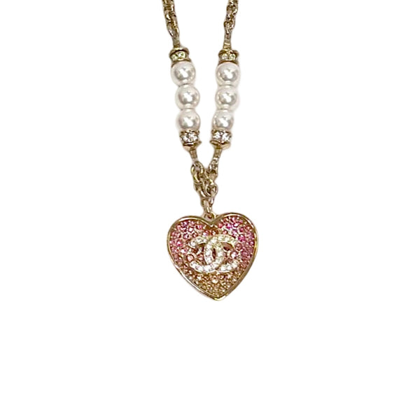 Chanel 23P CC Double Heart Necklace - Jiaxyk