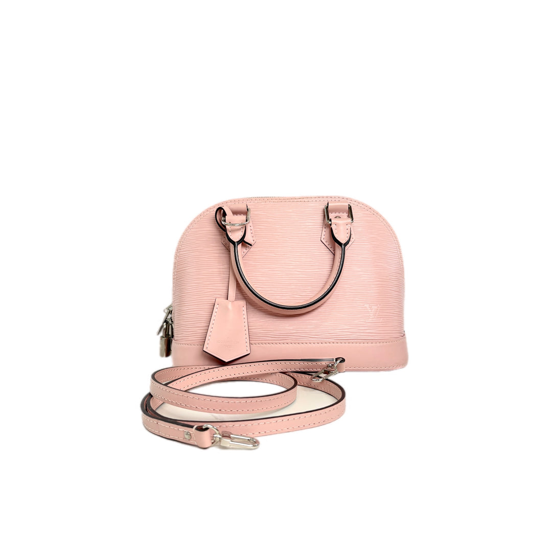 Louis Vuitton Alma Bb Pink Epi Bag