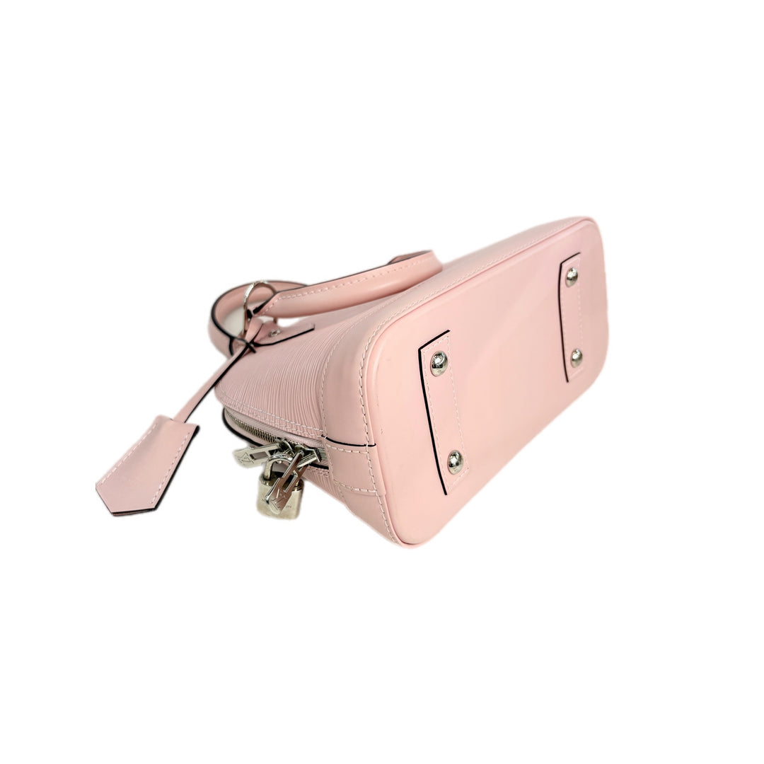 Louis Vuitton Alma Bb Pink Epi Bag