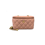 Chanel Pink Vanity Case with Pearl Crush - Jiaxyk