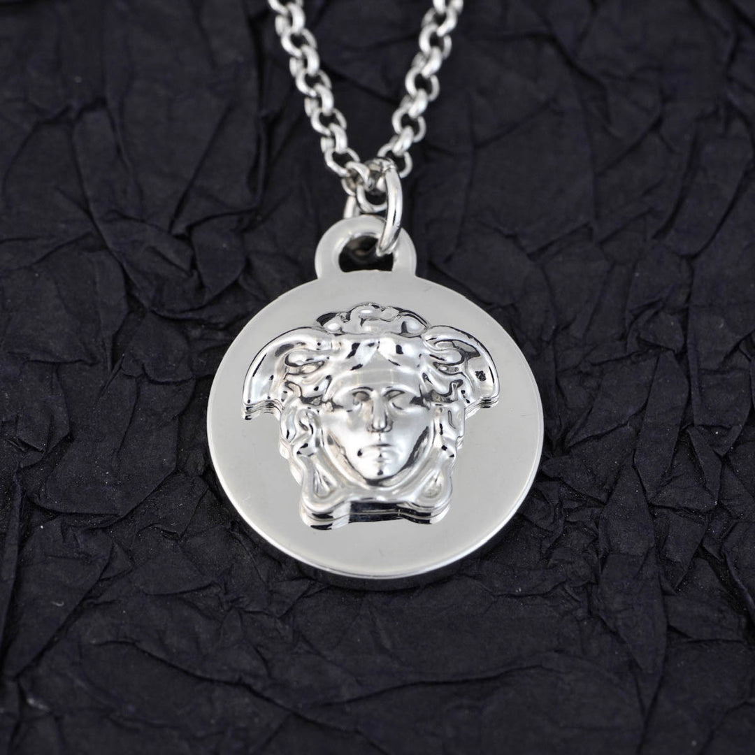 Versace Round Medusa Necklace