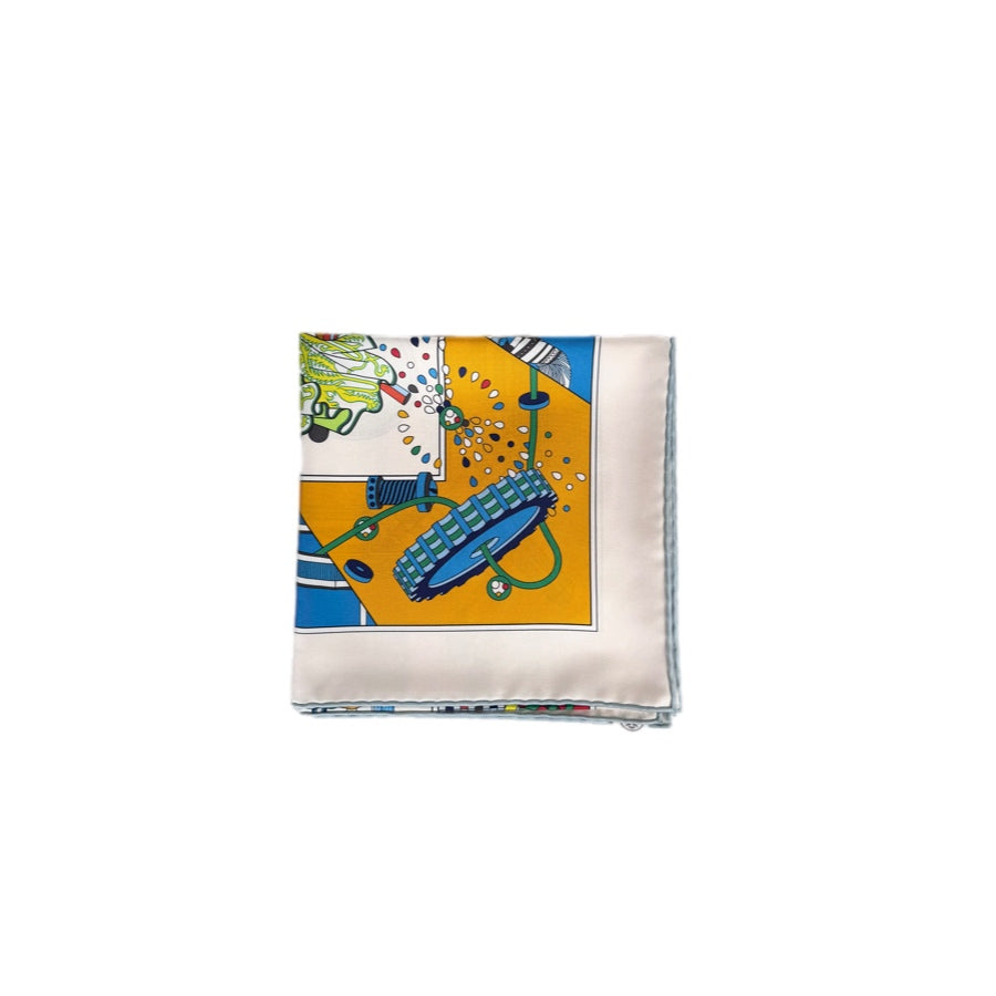 Hermes Double-Sided Silk Scarf 90cm