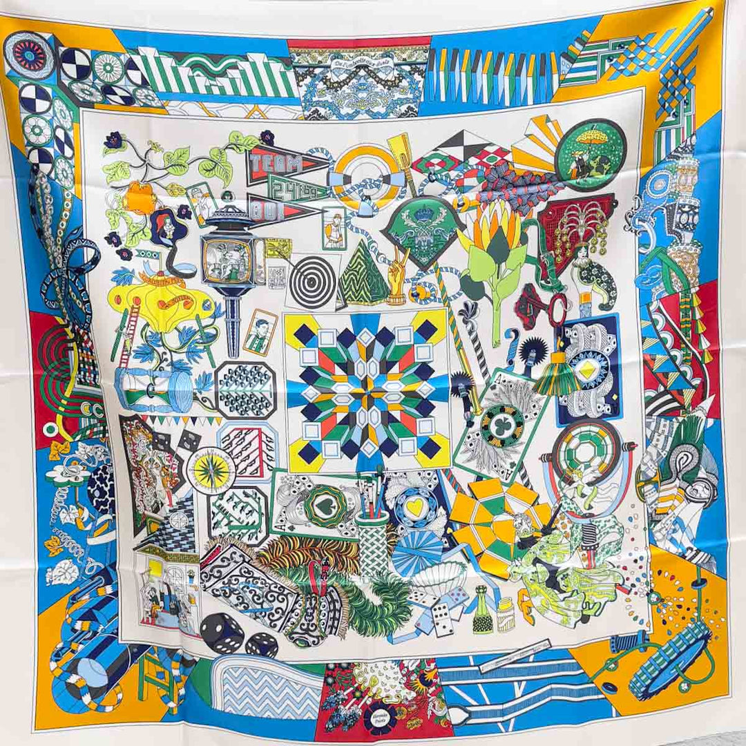 Hermes Double-Sided Silk Scarf 90cm