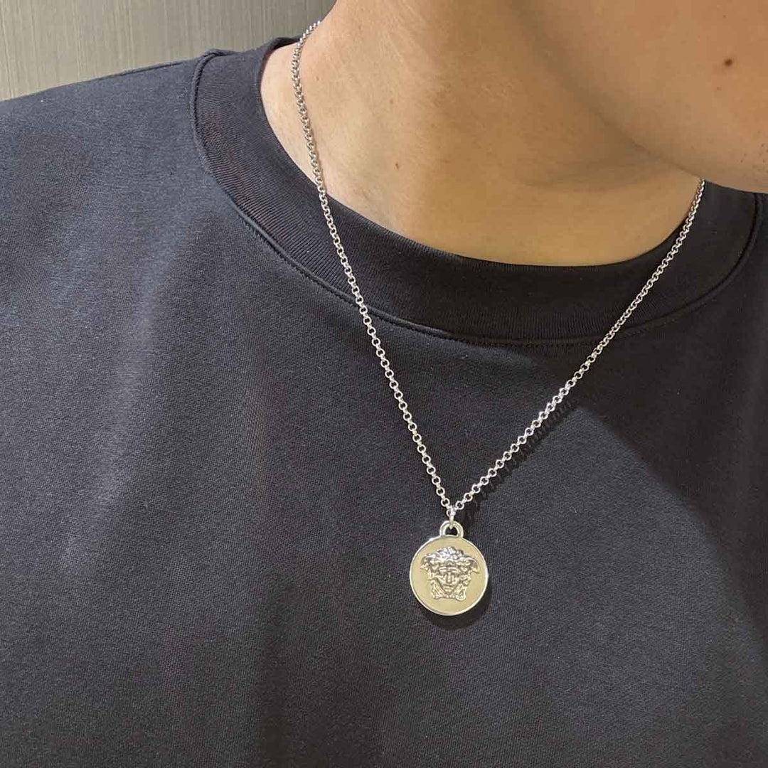 Versace Round Medusa Necklace