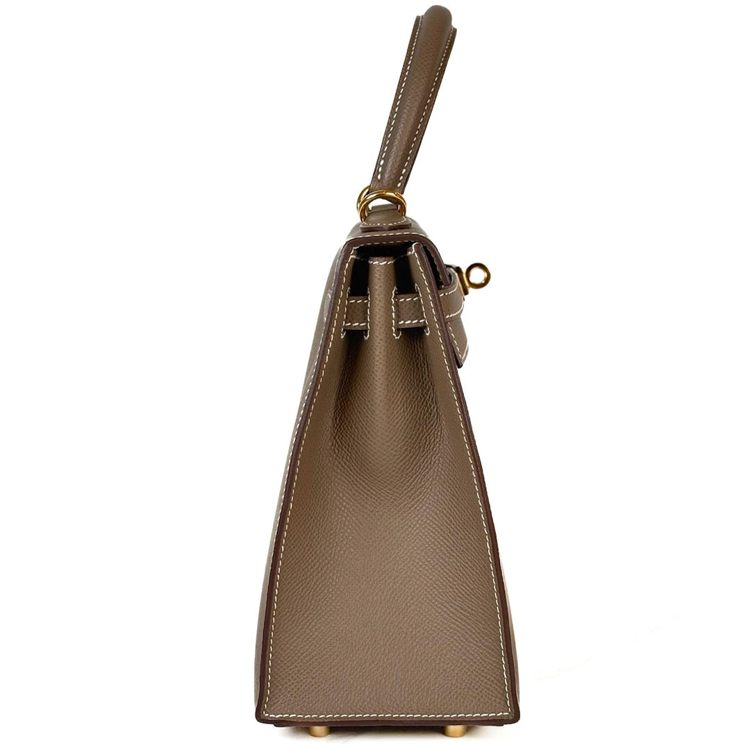 Hermes Kelly 25cm Bag Etoupe Epsom